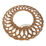 Rattan mirror