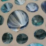 Glass and concrete ball lamp
