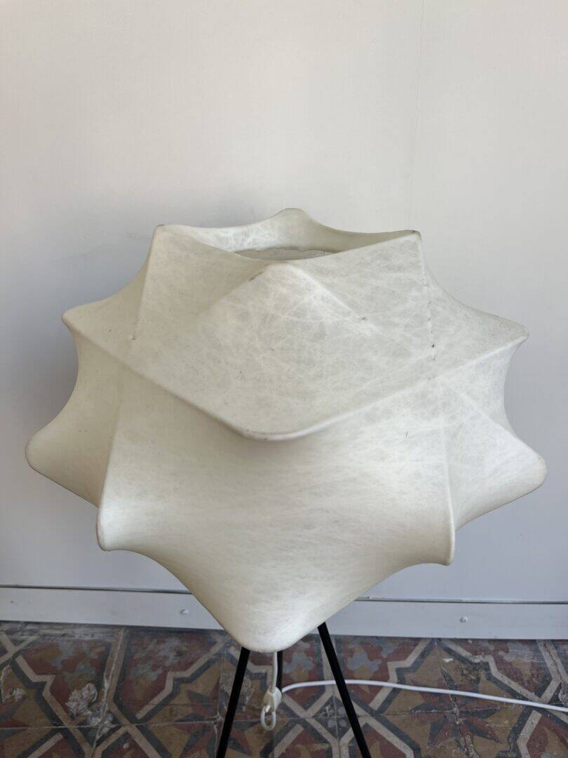 Rare cocoon tripod floor lamp