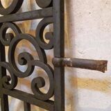 Grilles portail portes anciennes fer forgé XX° Art Déco