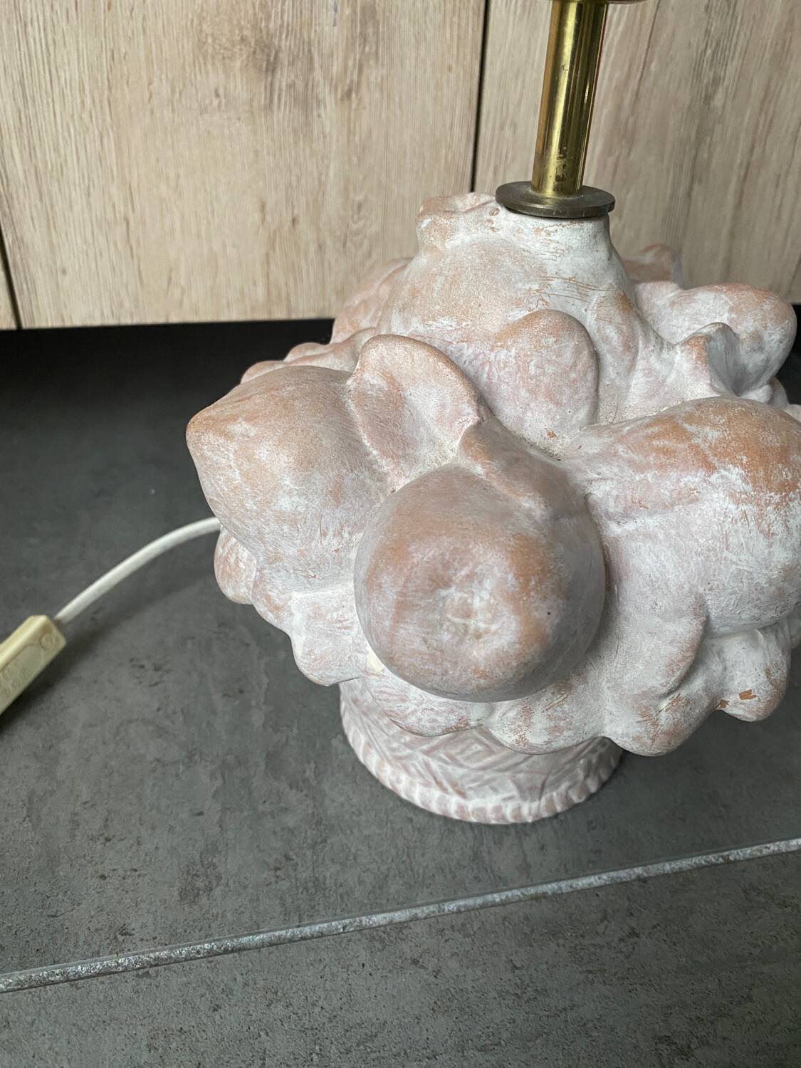 Fruit basket lamp base