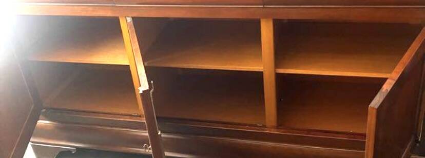 Cherry wood enfilade in Louis Philippe style