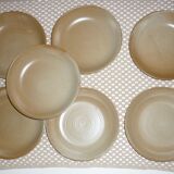 Pair of CNP Village France soup plates
