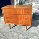 Commode design scandinave en teck vintage 1970