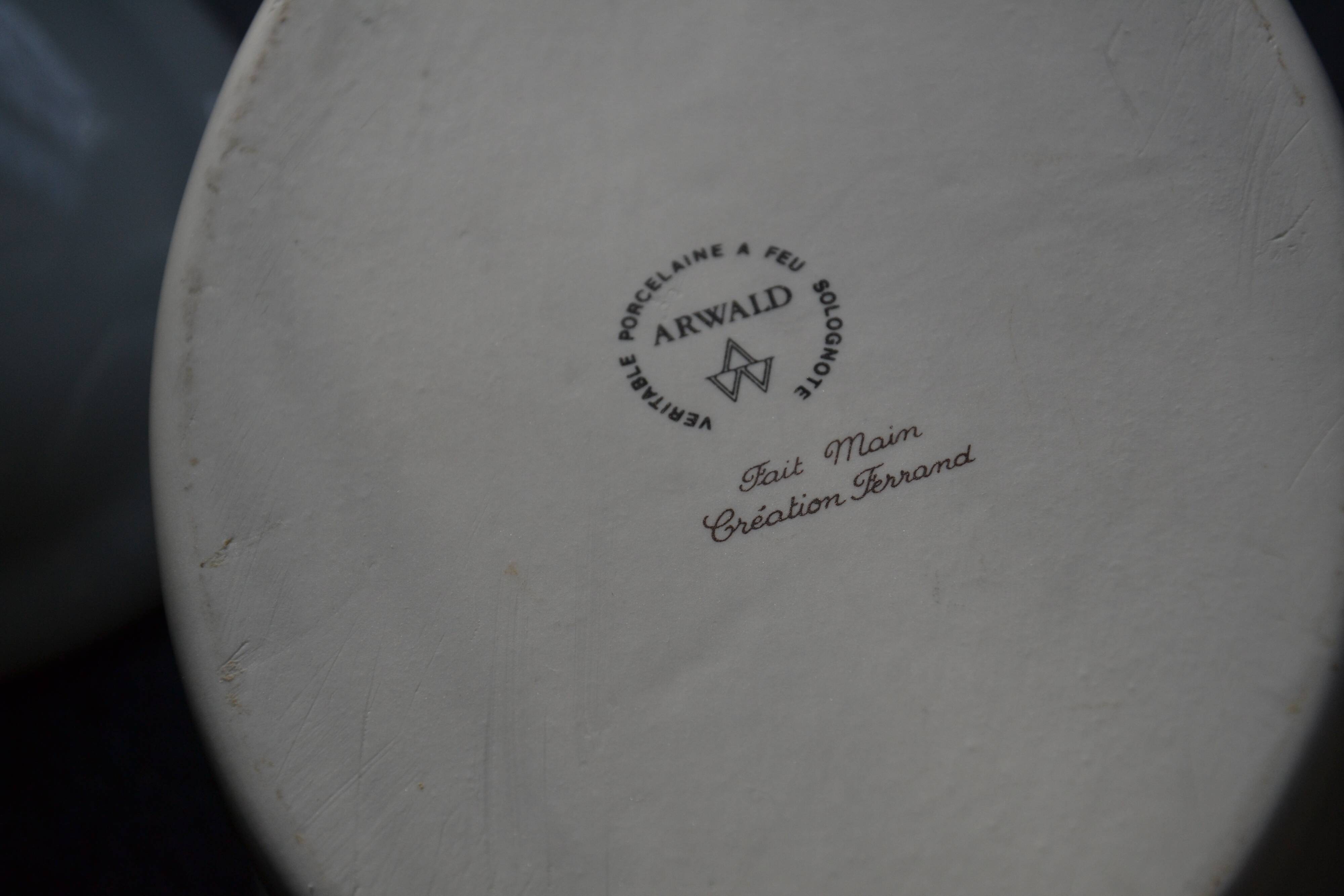 Paris Sologne porcelain terrine dish, Ferrand creation