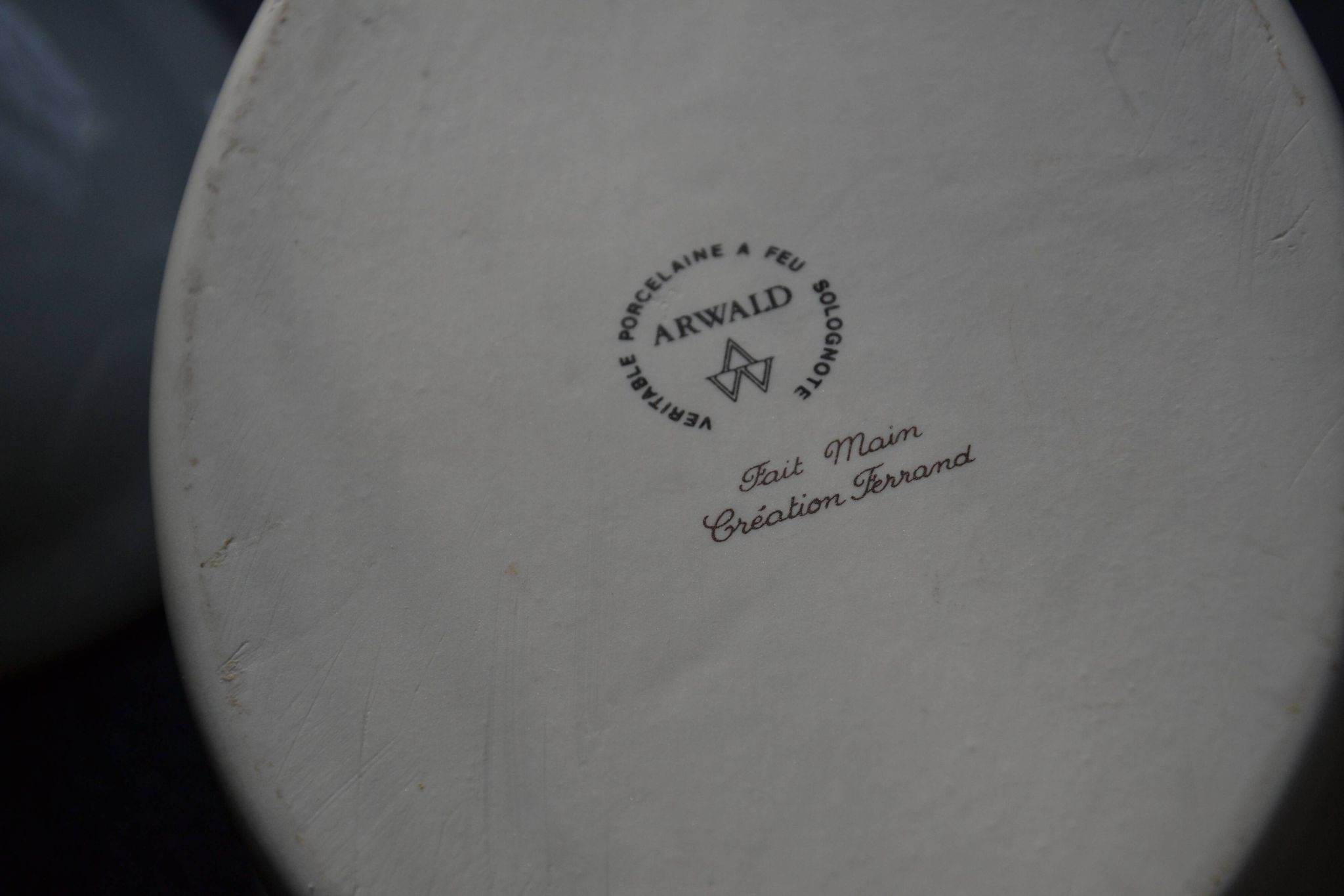 Paris Sologne porcelain terrine dish, Ferrand creation