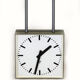 Double-Sided Railway Clock from Pragotron, 1980s