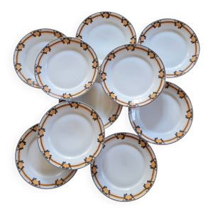 10 assiettes à dessert