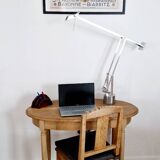 Louis XVI style oak desk console table