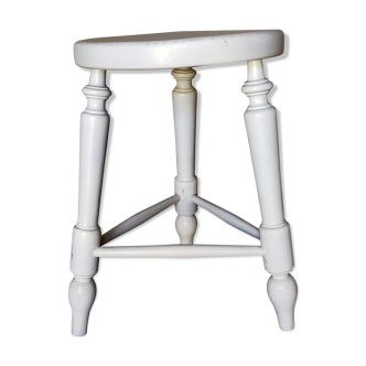 Painted solid turned wooden tripod