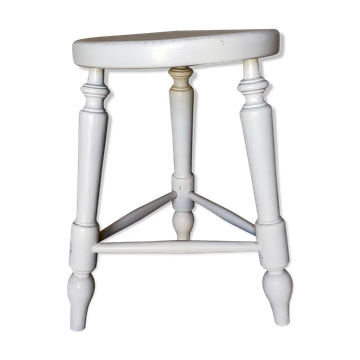 Painted solid turned wooden tripod
