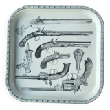 Plateau de service en métal, Piero Fornasetti, Italie, 1960