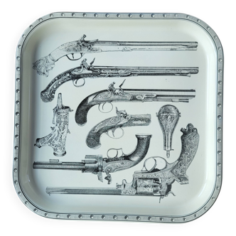 Metalen serveerschaal, Piero Fornasetti, Italy, 1960