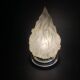 Large Art Deco flame globe lamp or ceiling light, 1920