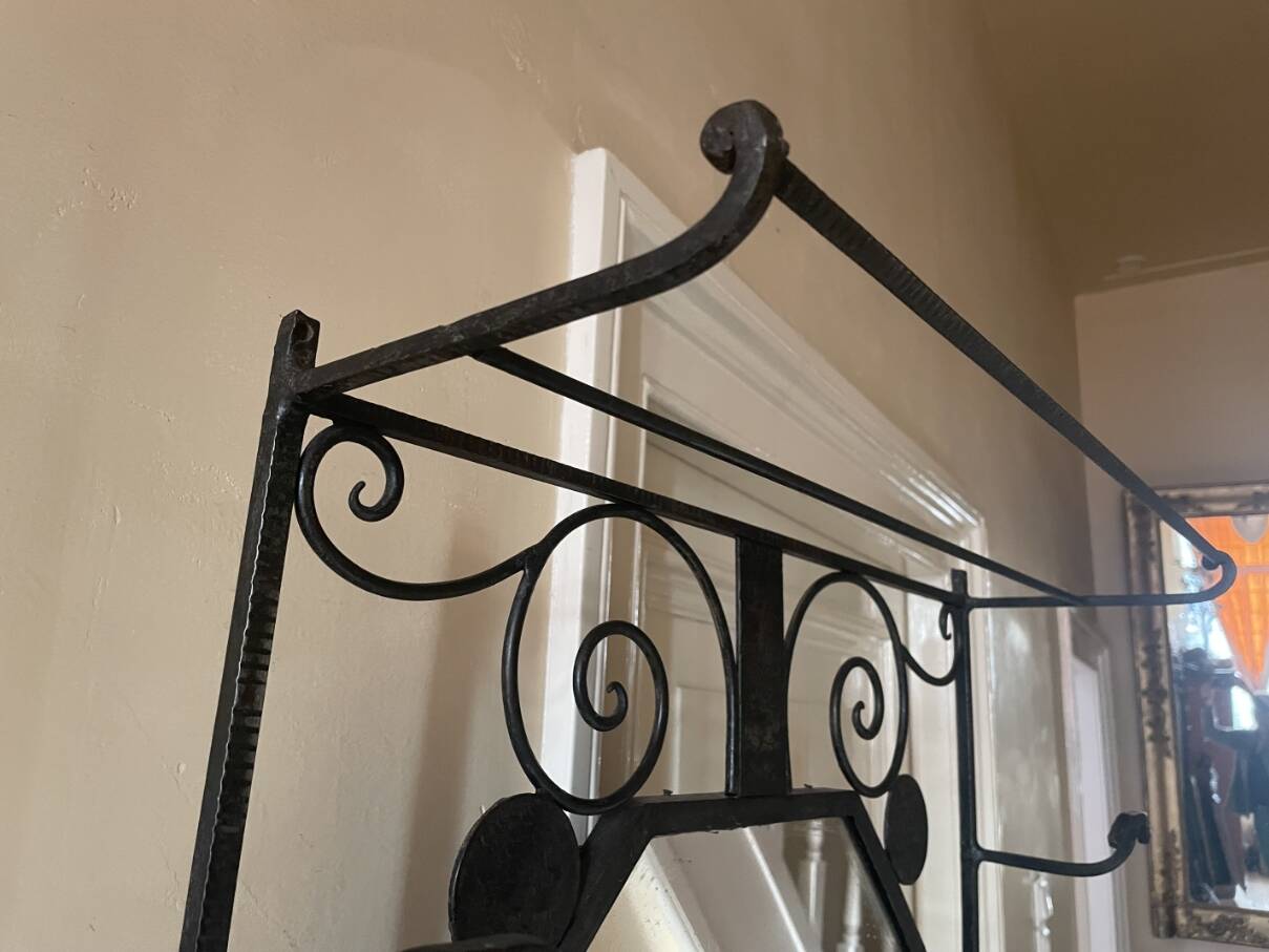 Porte-manteau mural sur pied art déco