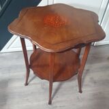 table d'appoint en marqueterie vintage the peppercorn brothers deptford broadway  quelques traces d'
