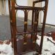 Pair of side tables bedside rattan and vintage bamboo