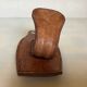 Patère en cuir style Jacques Adnet