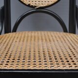 Chairs in curved beech and vienna straw, 1980s, set of 4