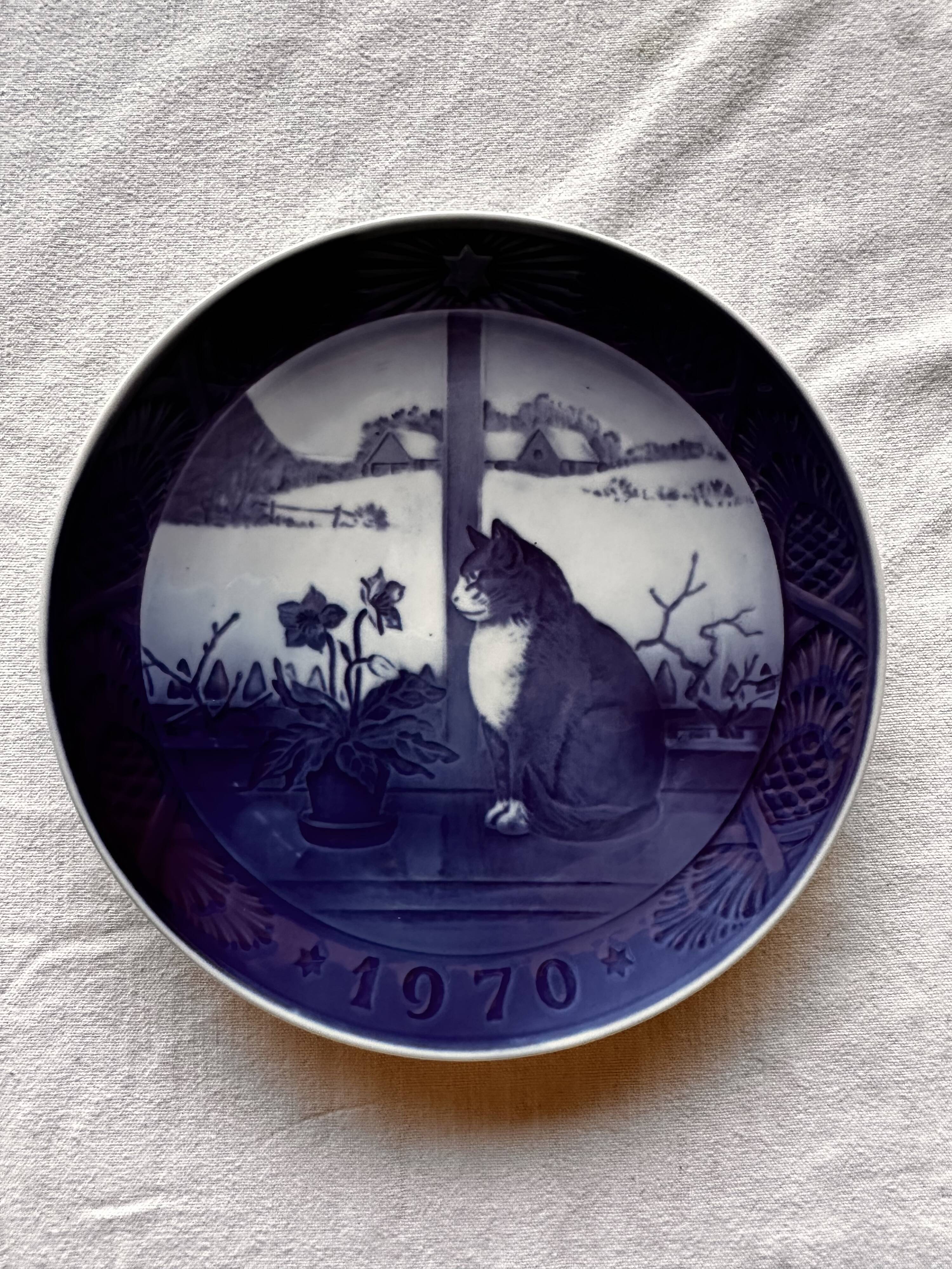 1970 Christmas plate in porcelain from Royal Copenhagen