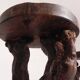 Set of 3 vintage wooden vine bar stools, 1960s