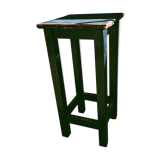 High patinated wooden stool