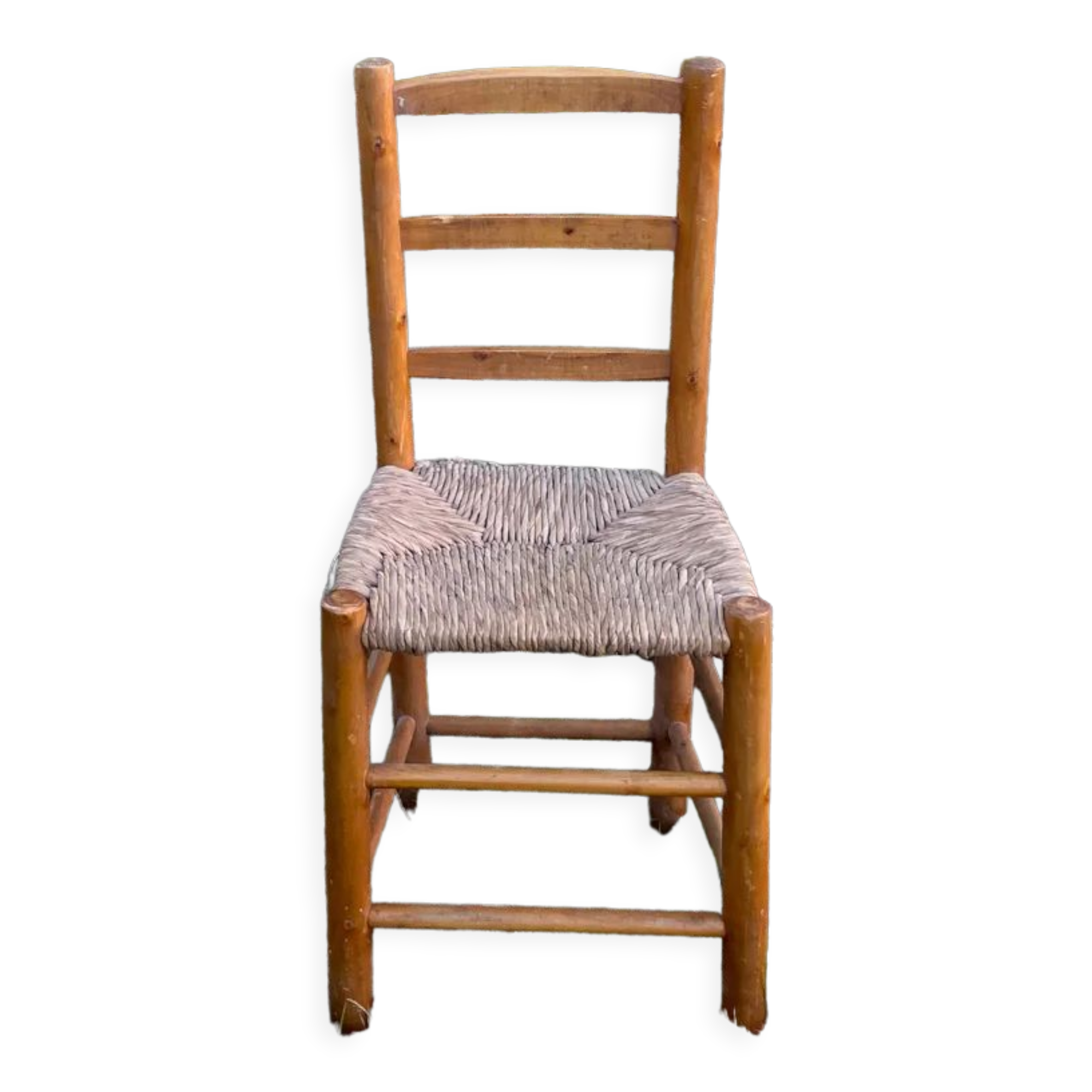 Chaise provençale assise paille