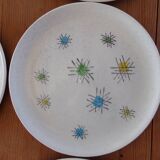 6 assiettes plates en céramique