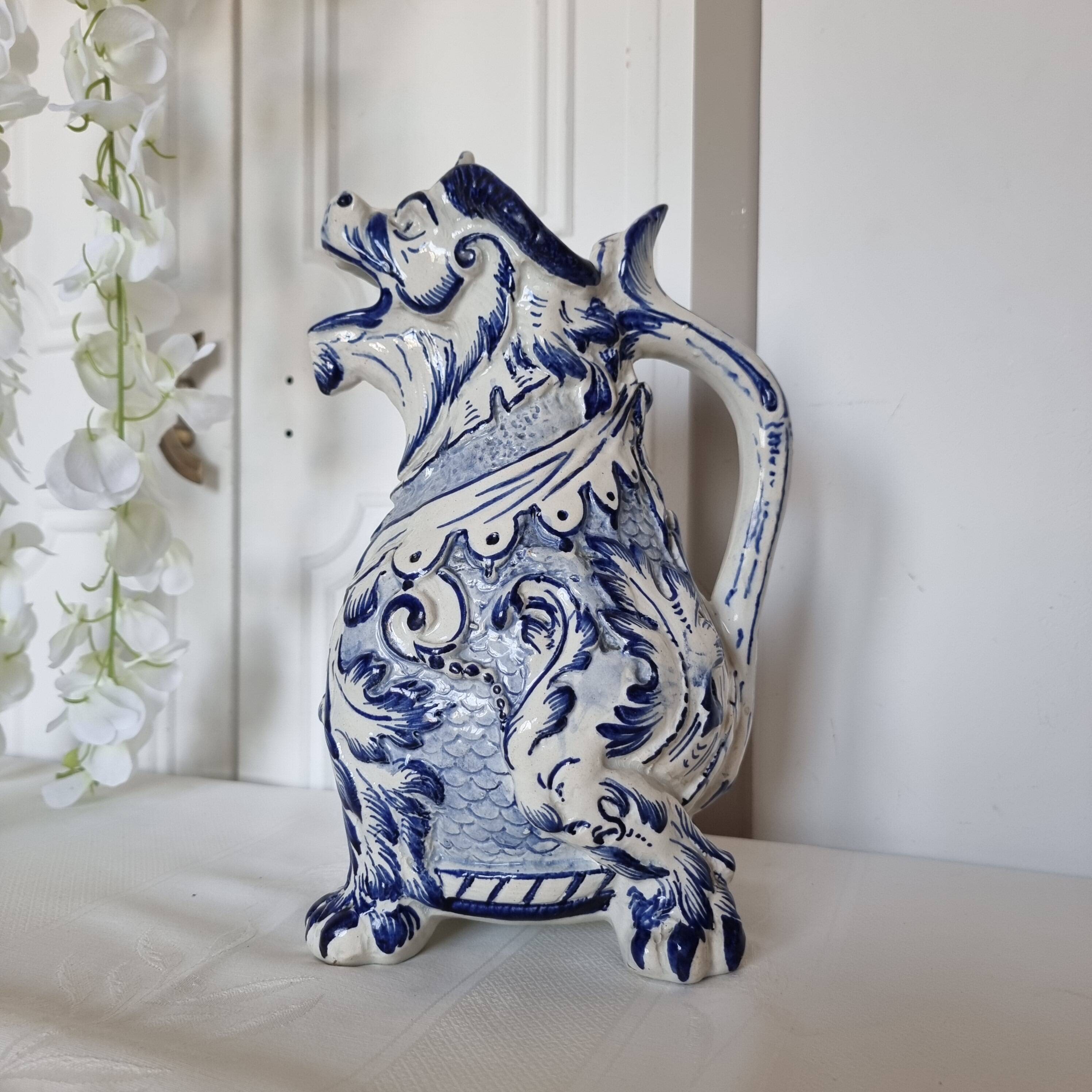 Aquamanil Pitcher with Chimera by Émile Gallé, 1890-1900