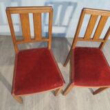 Paire de chaises art déco