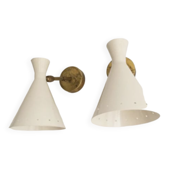 Pair of Italian wall lamps