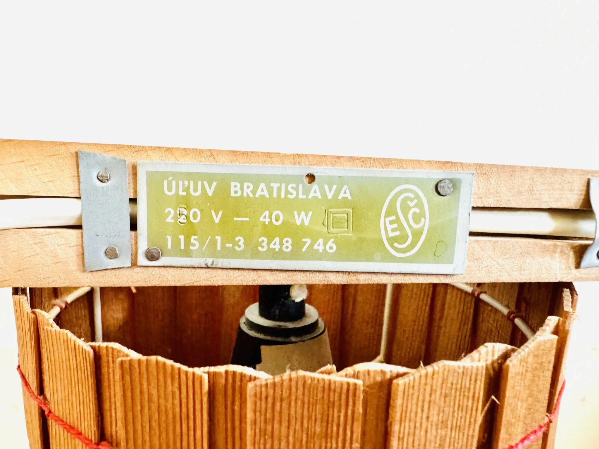 Pine Veneer Wall Lamp By Krásná Jibza For Uluv Bratislava, Former Czechoslovakia, 1950S