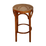 655mm canne wooden stool