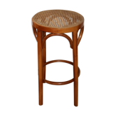 655mm canne wooden stool