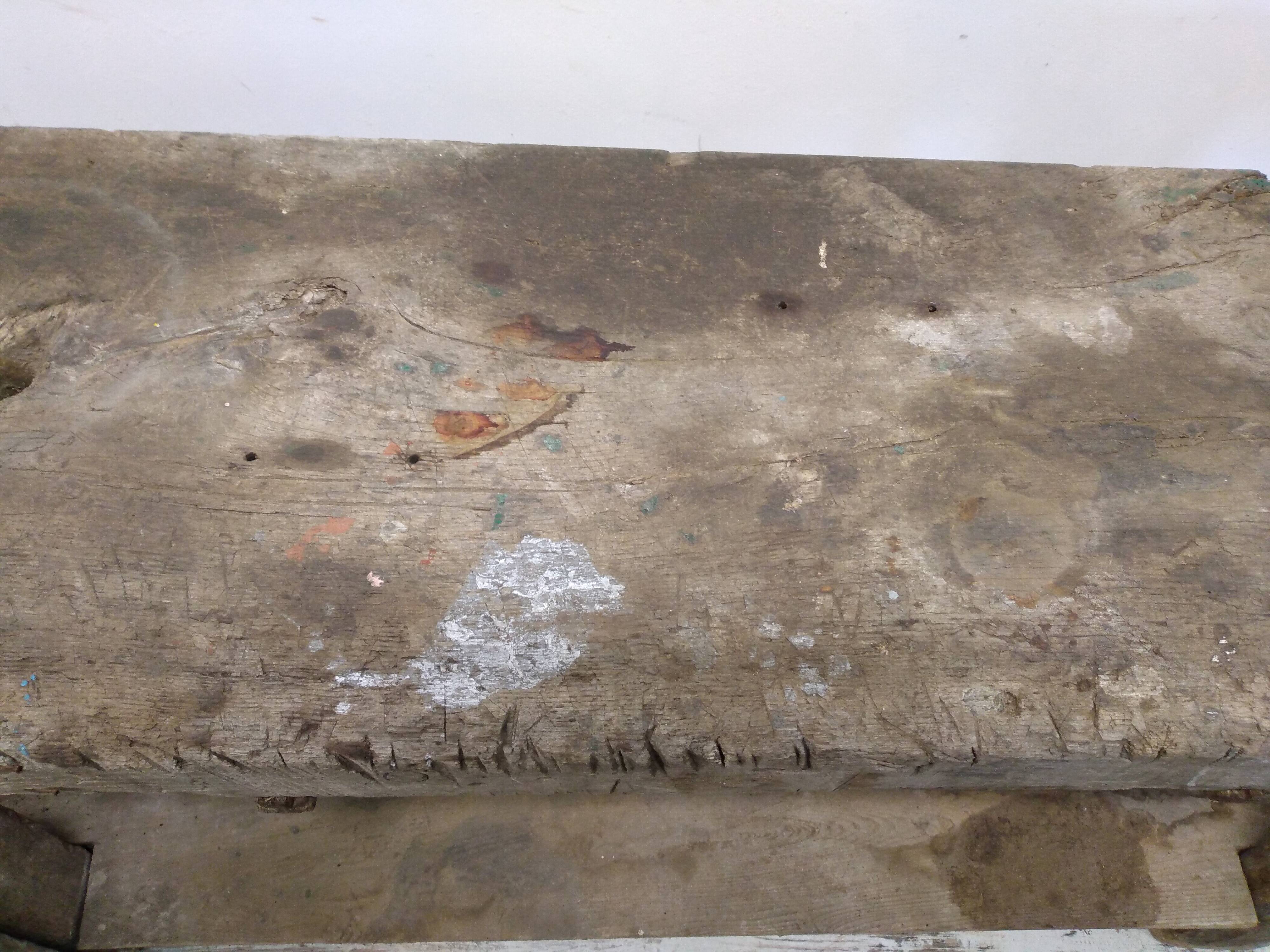 Old carpenter's workbench