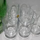 Set of 8 vintage crystal glasses