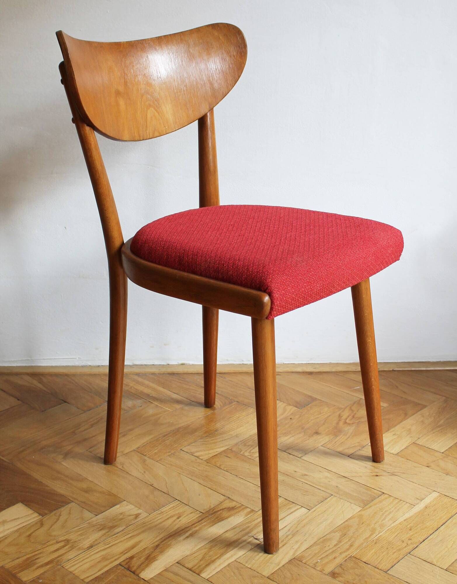Set of Four 1950's Dining Chairs by Thonet