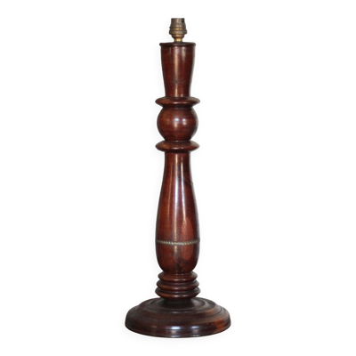 Pied de lampe bois, lampe à poser, lampe bois, lampe d'appoint, éclairage