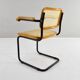 Mid Century Modern B64 Black and Beech Marcel Breuer Cesca Chair Italy 70s