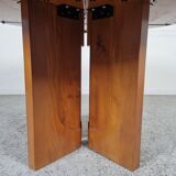 Elm dining table by Luigi Gorgoni, 80s