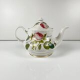 Redouté rose teapot, Roy Kirkham, England, 1996