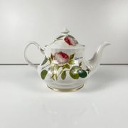 Théière Redouté roses, Roy Kirkham, Angleterre, 1996