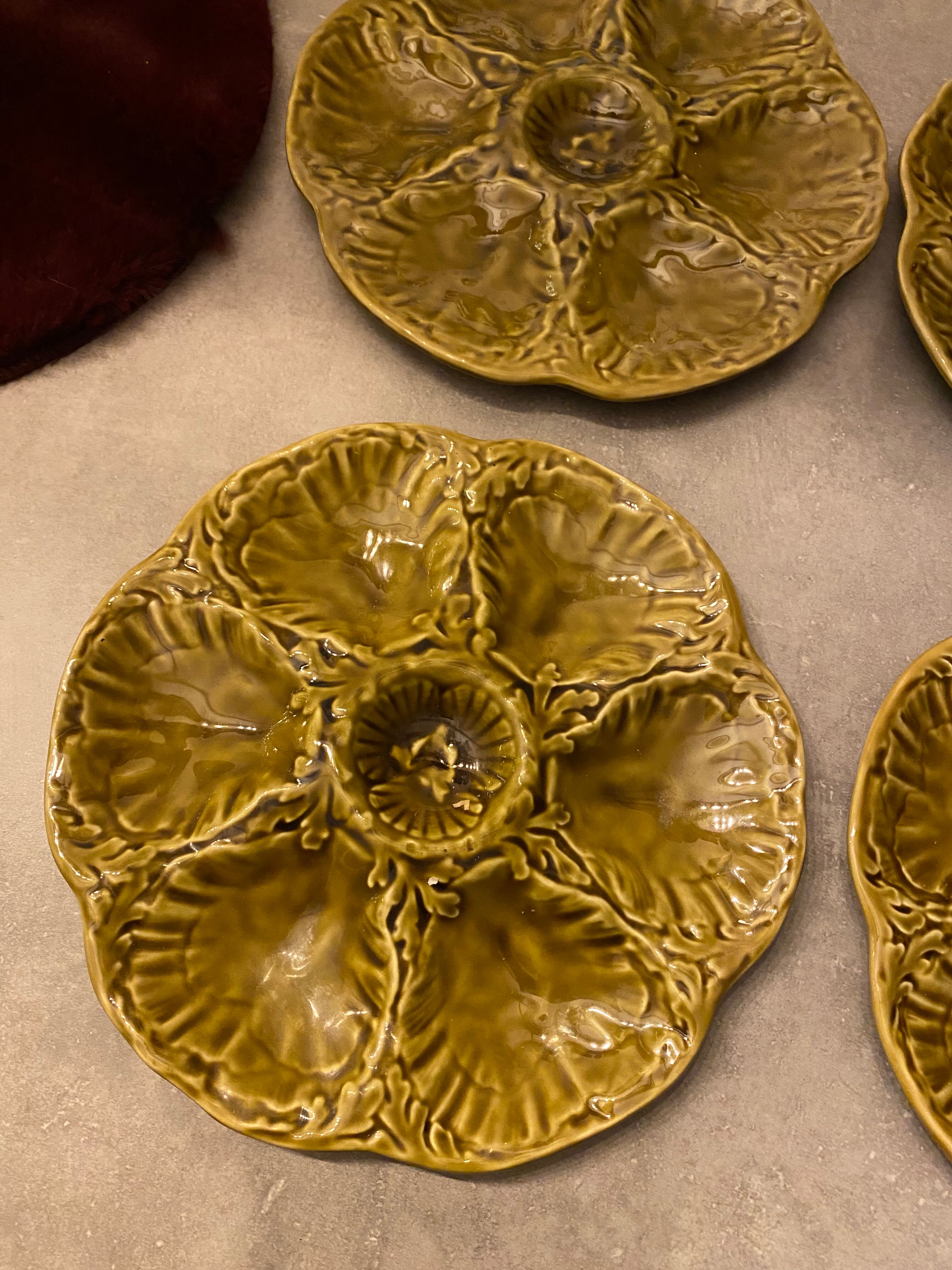 Oyster plates Gien France