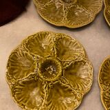 Assiettes à huîtres Gien France