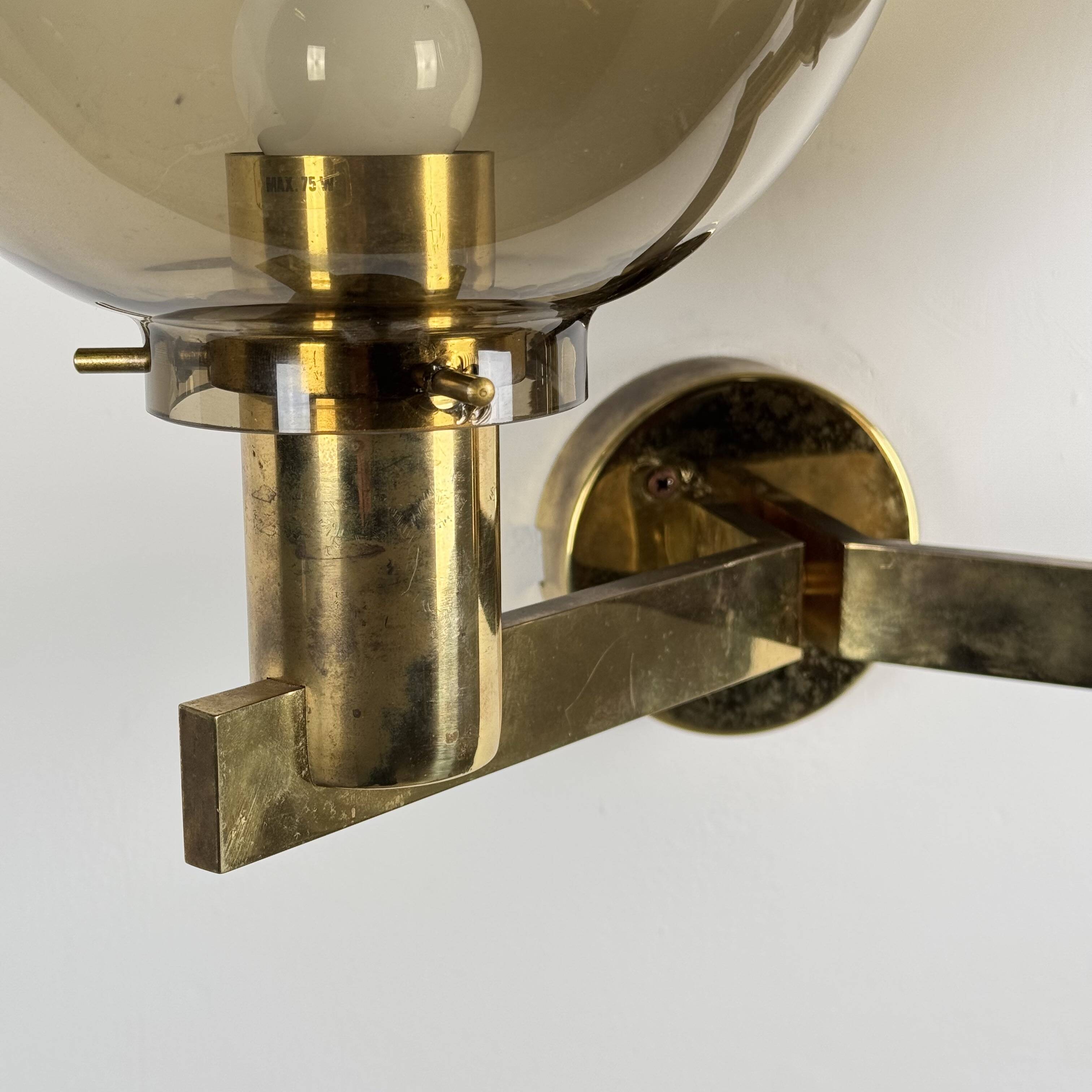 Pair of V-149/2 Two-Light Wall Sconces by Hans-Agne Jakobsson