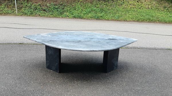 Table basse marbre années 70