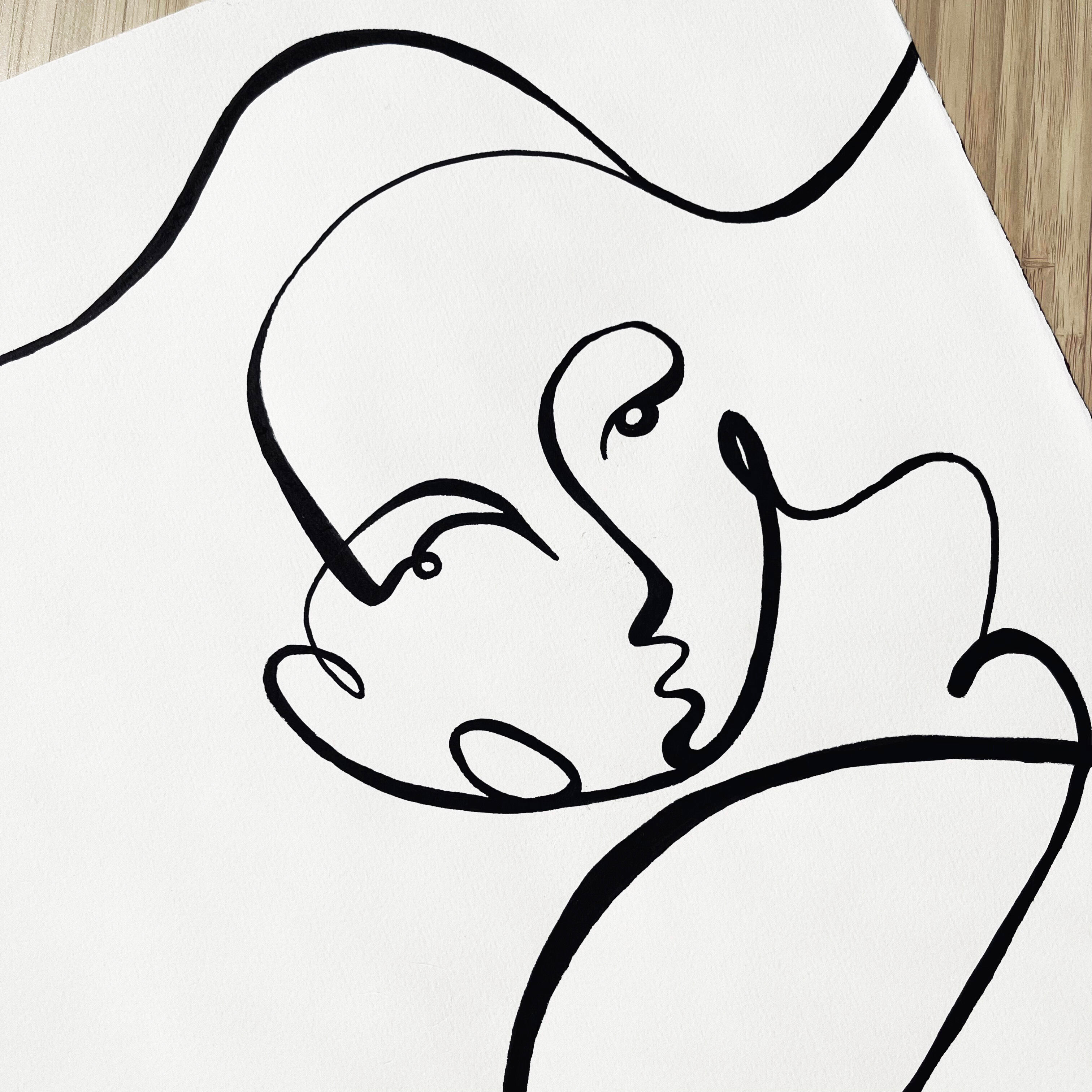 "Divine Figure" - Handmade in black acrylic in limited edition by Atelier Agapé