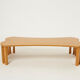 Coffee table signed by Vincent Poujardieu free form in oak 1992
