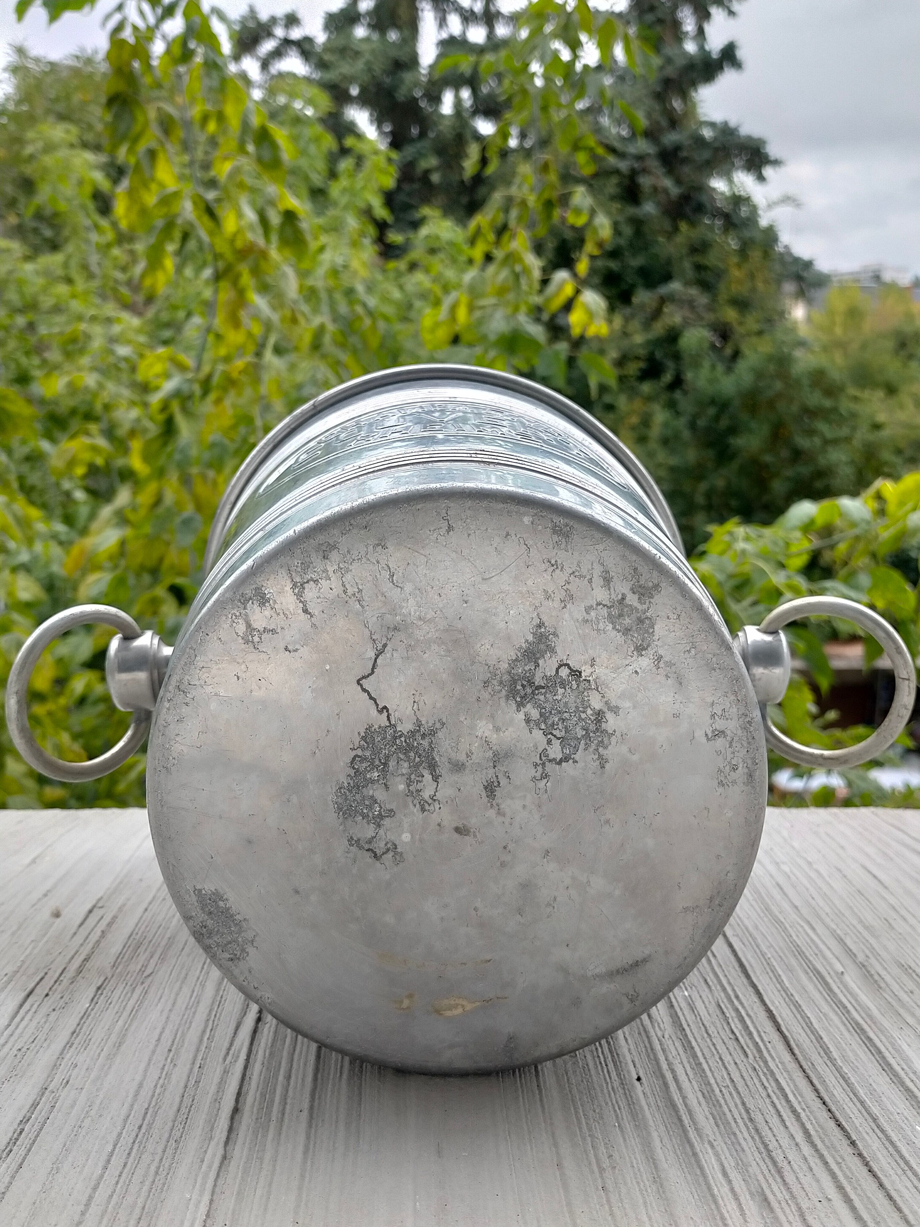 Aluminum champagne bucket 30 years COVERED RHEIMS