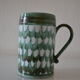 Vintage ceramic beer mug hallstatt austria